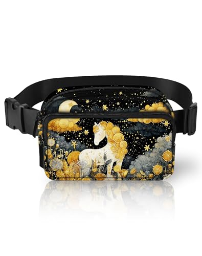 Image of Horse Fanny Pack Lightweight Belt Bag Fashion Waist Pouch | Waterproof, crossbody bags for women, sports, running, traveling, hiking