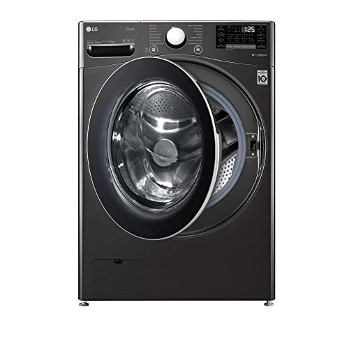 Lava e Seca Smart LG 17kg Aço Escovado Preto com Conectividade Wi-Fi ThinQ - WD17BV2S6BA - Motor Inv