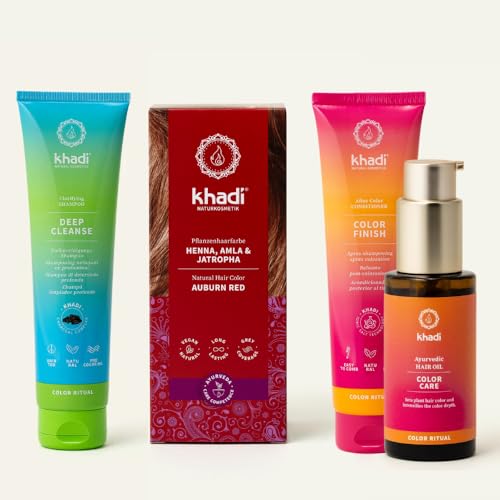 khadi Natural Hair Color – ColorCycle Bundle – AUBURN RED miniatura 1