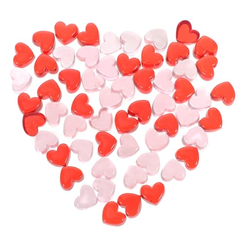 Gemas de corazón de resina HAPINARY evitan jarrones vacíos con brillo elegante 100 uds 8