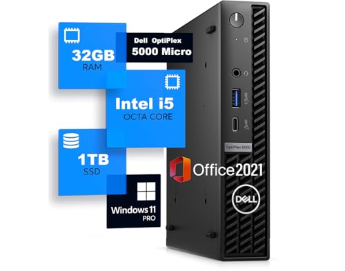 Dell fOptiPlex 5000/7000 Micro 12 Core i5 /32GB / 1TB SSD/Windows 11 Pro/^ȃXy[XPC rWlX/É/4K HDRΉ/DP*2/y/LxȃC^[tF