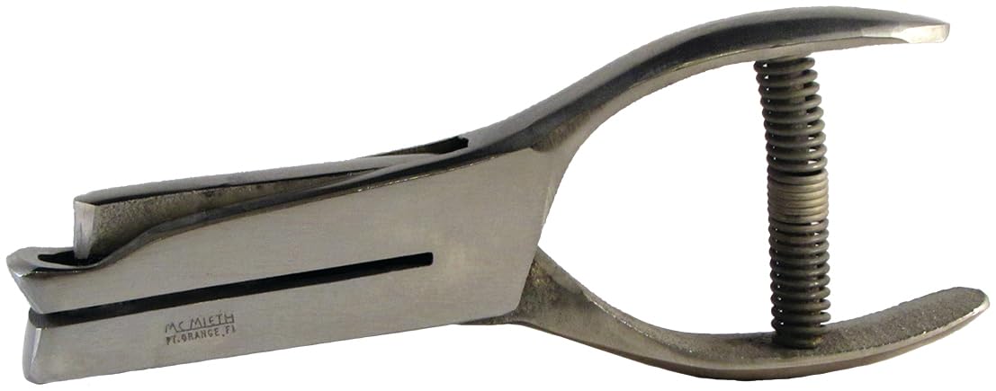 Car Shaped Hole Punch for Plastic Key Fobs - 1/4 x 5/32 Inch Precision Key Tag Punch Tool, Heavy Duty Hole Punch with Ergonomic Handle for Keychains,