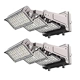 Lightdot 320W LED Wall Pack Lights, 360° Adjustable Panel with Dusk to Dawn Photocell, 48,000Lm 5000K Daylight, IP65 Waterproof & Advanced Heat Dissipation Outdoor Security Lighting(Height:35~45ft)