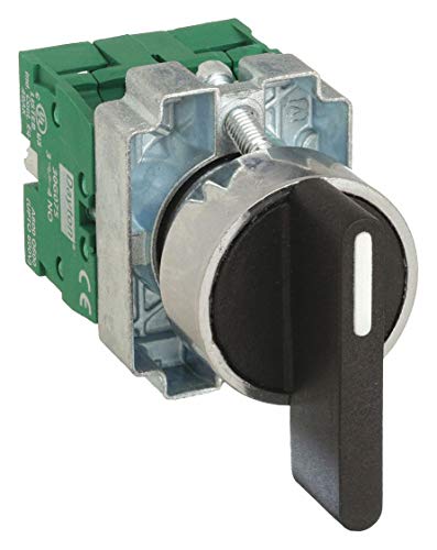 Dayton Non-Illuminated Selector Switch, Size: 22mm, Position: 3, Action: Maintained/Maintained / Maintain