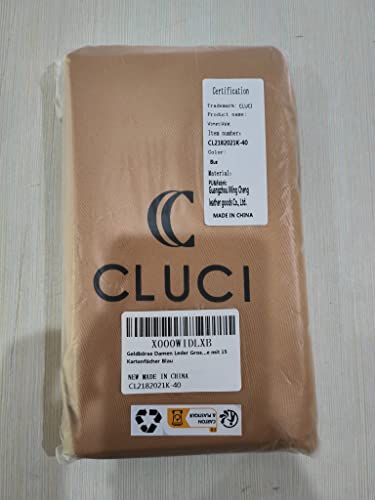 Cluci Women Wallet Large Leather Rfid Blocking Designer Zip Around Card Holder Organizer Ladies Travel Clutch Wristlet Blue #TOP6