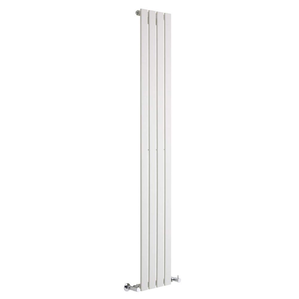 Milano Alpha White Vertical Single Flat Panel Radiator - 1780mm x 280mm