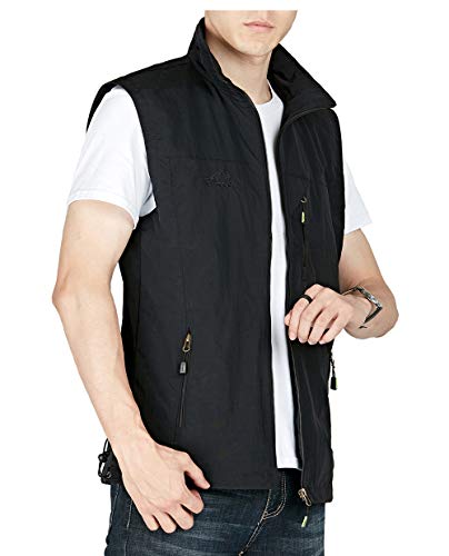 Image of Duyang Men's Casual Outdoor Lightweight Quick Dry Fish Travel Work Safari Vest