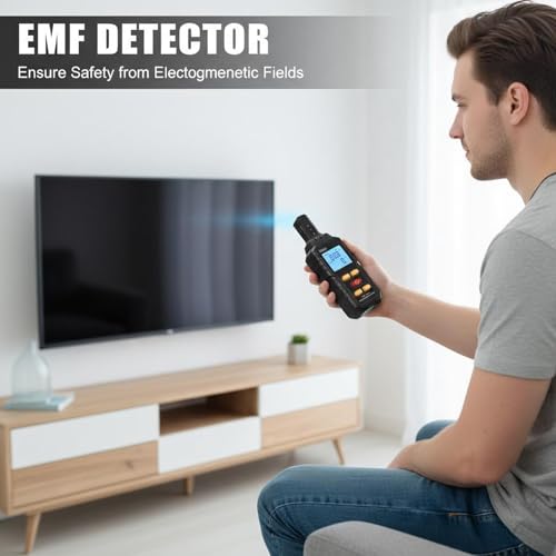 Detector EMF con Medidor Digital de Campo Electromagnético y Temperatura miniatura 4