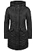 Produktbild DESIRES Merle Damen Winter Jacke Parka Mantel Winterjacke gefüttert mit Kapuze, Größe:XL, Farbe:Black (9000)