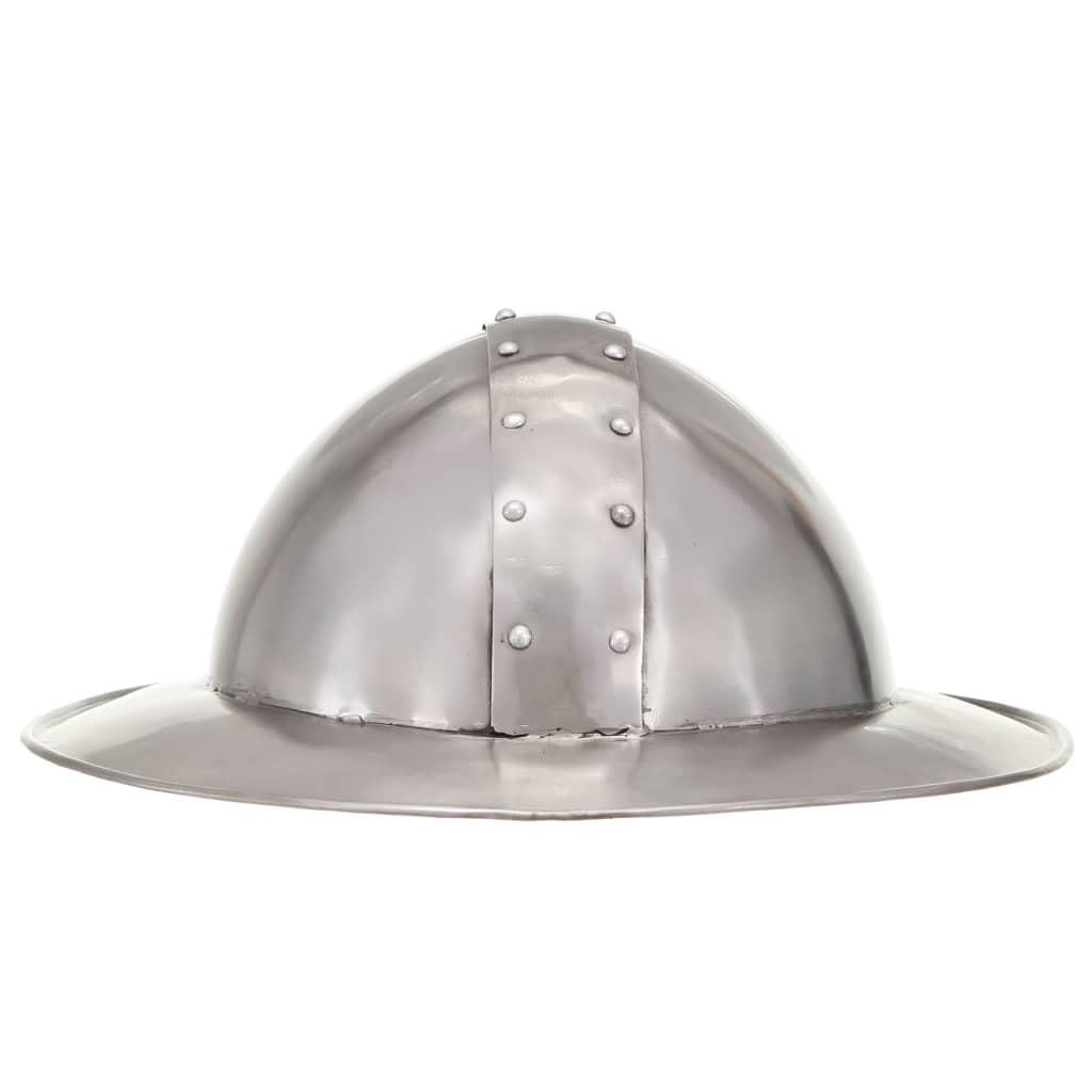 Genérico Réplica de Casco de Caballero Medieval Antiguo Larp Acero plata-286213