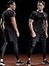 NELEUS Men's 3 Pack Compression Baselayer Athletic Workout T Shirts, Black, Grey, Red, US M, EU L