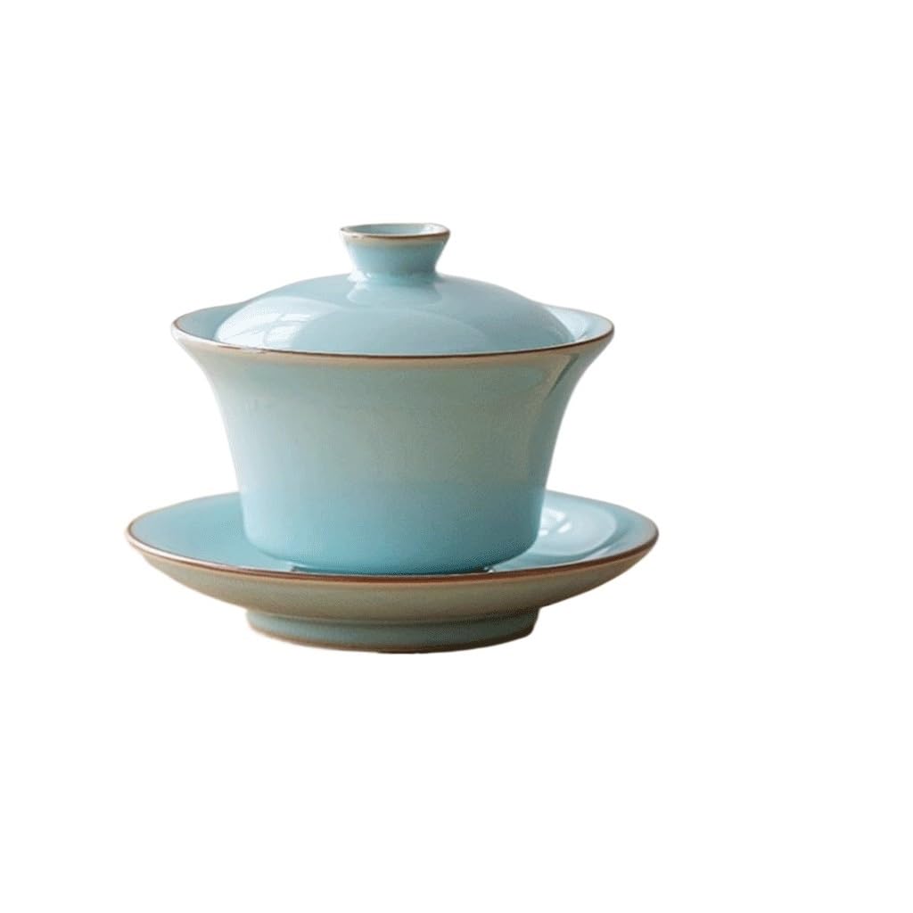 vfdaSWQQ Tea set, Ceramic Tea Cup Bowl Personal Kungfu Set