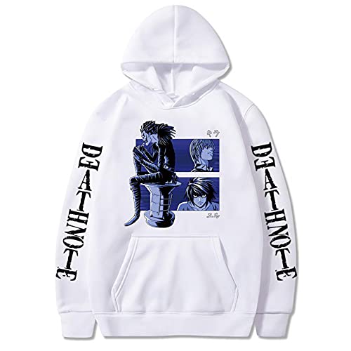 Death Note Sudadera con Capucha y Mangas largas Anime Japonés Unisex Casual