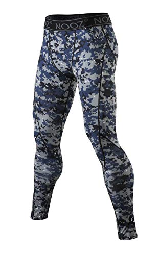 Nooz Men's Quick Dry Powerflex Compression Baselayer Pants, Legging Tights for Men