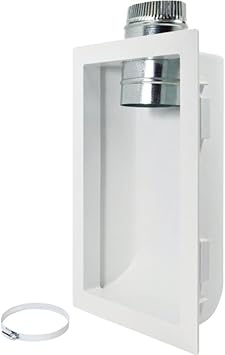Deflect-O Dryer Venting Box 4" WHT