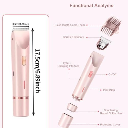 Bikini Trimmer for Women,2 in 1 Dual Head Bikini — close-up of materials and construction quality