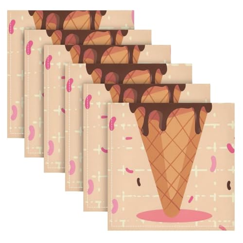 Servilletas de Tela YETTASBIN Set x6 20"x20" miniatura 1