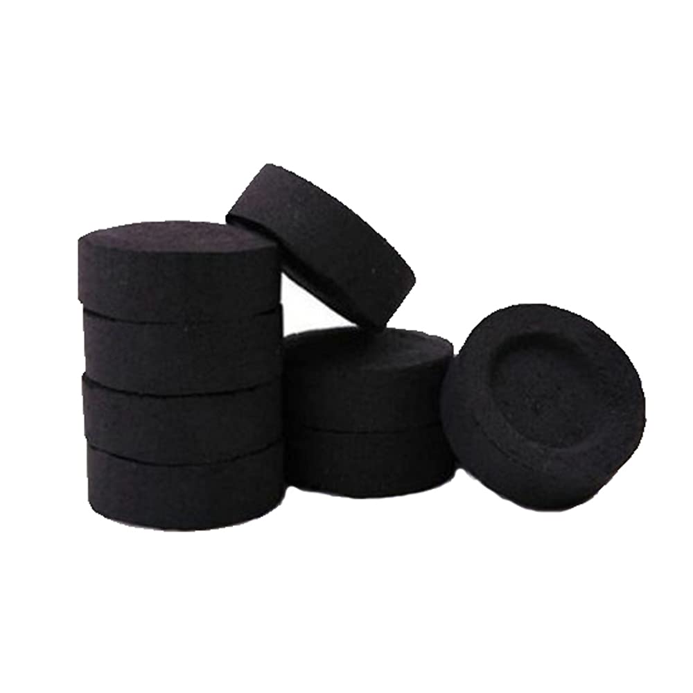 KAV 100 Discs Quick Lighting Charcoal for Instant Light, Hookah Nargila Shisha, Smoking Pipe, Flame Light and Incense Burner - Pack of 10 Rolls Coal
