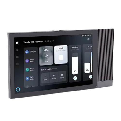 Image of Generic WiFi Smart Home Control Panel, 8 Inch Touch Screen Multifunctional Wall Central Control Panel Programmable Music Player, Support App Voice Controlled