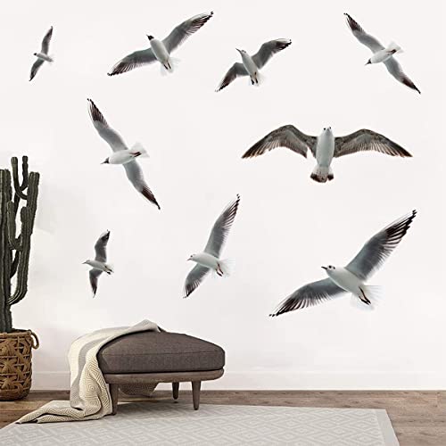 Vinilos Decorativos 3D Gaviotas Adhesivas de Pared miniatura 2