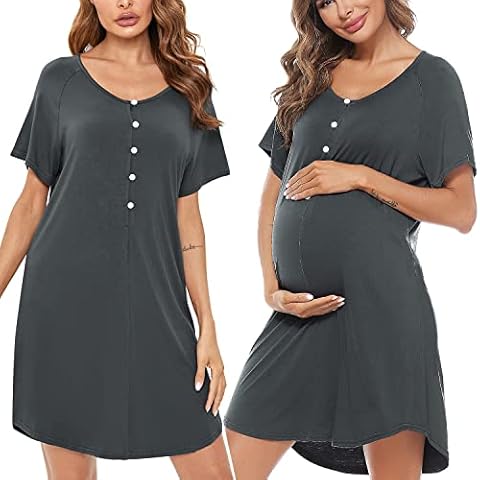 Sykooria Camisón de Maternidad de Lactancia Cover