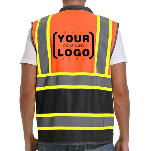Image of ArcRidge Reflective Safety Vest for Men and Women - High Visibility Construction Vest - Dual Tone Reflective Strips