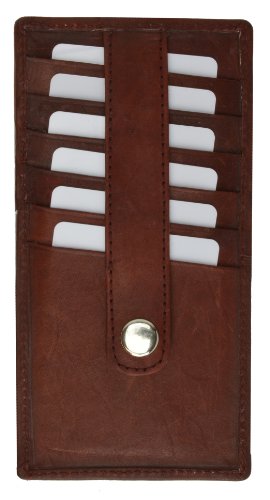 Porte-cartes en cuir véritable bordeaux idée cadeau femme