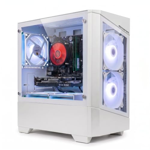 Image of Vision-X Gaming PC | Core I7 8th Gen | RTX 3050-6GB GPU | 16GB RAM | 1TB NVMe SSD | 5G WiFi+BT Dongle | Windows 11 Pro | USB 3.0 /HDMI /VGA Port | White