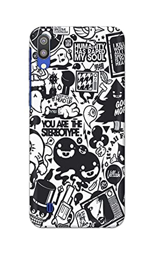 Image of Printed Hard Back Cover Case for Samsung Galaxy M10 Back Cover (Mixed Cartoon) -1302