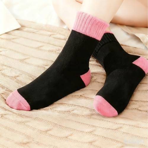 Libella 12er Pack Mädchensocken Mittellang Schulkind socken Sportsocken Laufsocken Wintersocken bunt 2896 31-34