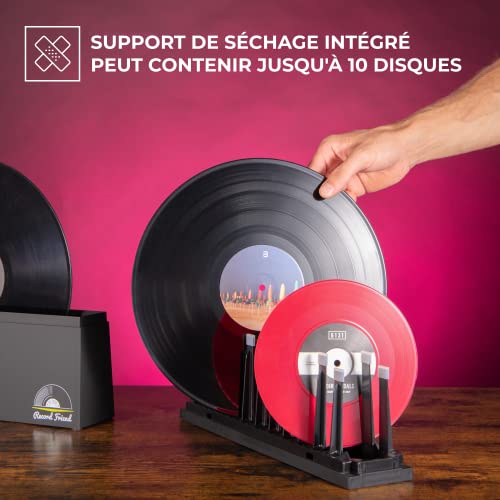Big Fudge Kit Nettoyage Vinyles – Machine à Laver pour Vinyle avec Solution de Lavage Vinyle, Brosse Intégrée, Rack de Séchage – Nettoyeur a Disque Professionnel - Les Beatles, Paul McCartney, John Lennon, RIngo Starr, George Harrison Big Fudge Kit Nettoyage Vinyles - Machine à Laver pour Vinyle avec Solution de Lavage Vinyle, Brosse Intégrée, Rack de Séchage - Nettoyeur a Disque Professionnel – Image 4