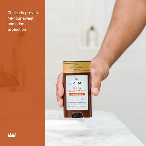 Image of Cremo Deodorant for Men, 48-hour Sweat and Odor Protection