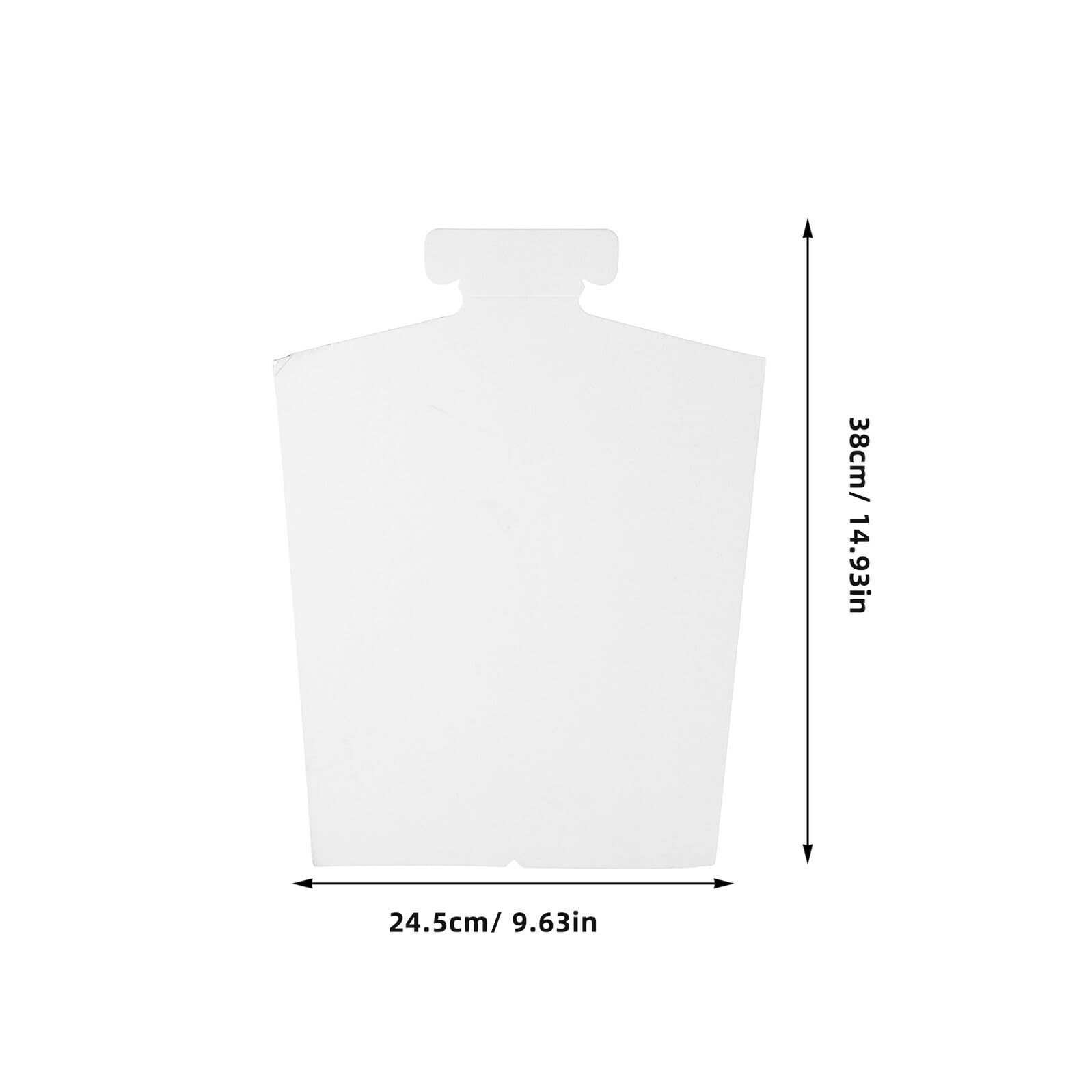 Cartons de Pliage pour Chemises 50 Pcs en Carton Blanc Double Couche | Feuilles pour Vêtements, Usage Retail et Assemblages Scolaires, Imprimables pour Logos, Renfort D’emballage