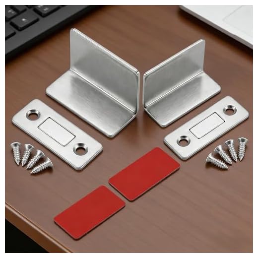 Strong Magnetic Latch Alloy Magnetic Door Catch Latch Invisible Strong Adhesion, Drill-Free Mount, Seamless Release for Cabinets, Wardrobes, Sliding Doors HomeImprovement Hardware3