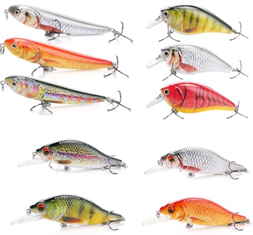 Petits LEURRES DE PÊCHE – Truite, Perche, BROCHET,...