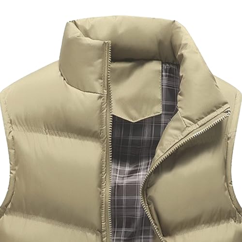 Chaleco acolchado de hombre para abrigarse del viento primaveral sin peso extra 7