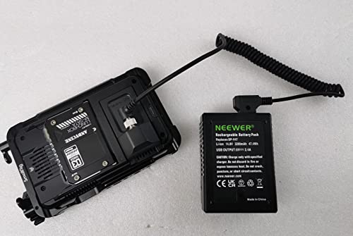 Chikoni Cabo de alimentação de monitor D-Tap para travamento DC 5.5 2,5 mm compatível com Atomos Nin