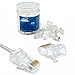 Area illumina Connettori RJ45 Cat 6, Schermati 8P8C, Terminali Rivestiti in Oro, Standard EIA TIA 568 A&B, Plastica Dura, Confezione da 50-100 Pezzi (100) immagine