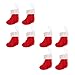 świąteczne pończochy 8-częściowy stojak na sztućce Boże Narodzenie skarpety świąteczne torba sztućców (Color : Red)