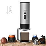 Photo Gallery kouamor 3 in 1 macchina da caffè multi capsule, caffettiera portatile, caffettiere espresso capsule e caffè macinato, macchina per espresso elettrico, 15 bar, per ufficio viaggi campeggio casa (grigio Photo Gallery kouamor 3 in 1 macchina da caffè multi capsule, caffettiera portatile, caffettiere espresso capsule e caffè macinato, macchina per espresso elettrico, 15 bar, per ufficio viaggi campeggio casa (grigio