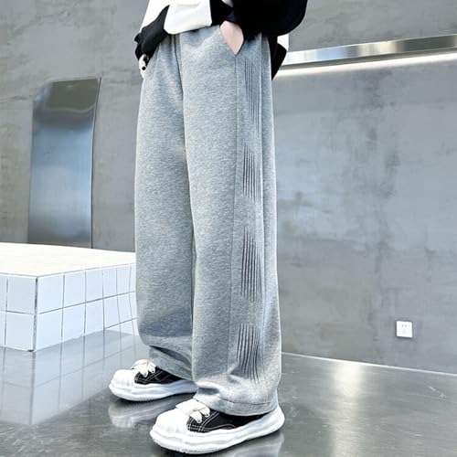 Sweatpants for Boys Casual Baggy Wide Leg Joggers Soft Athletic Workout Pants Kids Clothes with Pocket Size 4-12 Years2