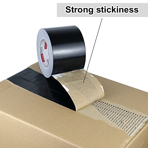 Jialai Home 4 INCHES X 55 YARDS DUCT TAPE 4 Inches Duct Tape Black thumb #4