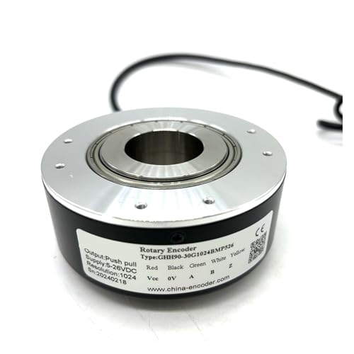 Encodeur pour ascenseur GHH90 push-pull 2000ppr arbre creux 30mm trou traversant résistant