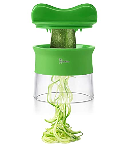 Cortador en Espiral para Cortar Verduras, Rallador de Verduras,Cortador de Verduras Multifuncion, Cortador en Spirelli Manual, Adecuado para Zanahorias, Pepinos y Calabacin Pasta