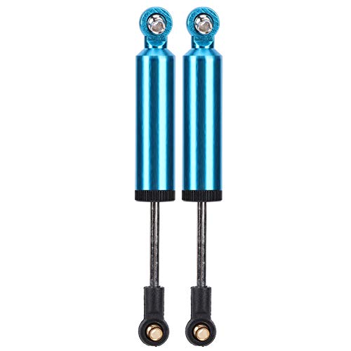 2pcs RC Car Shock Struts, Aluminum Alloy Shock Struts Damper Upgrade Parts Compatible with SCX10 1/10 RC Car Accessory (Blue)
