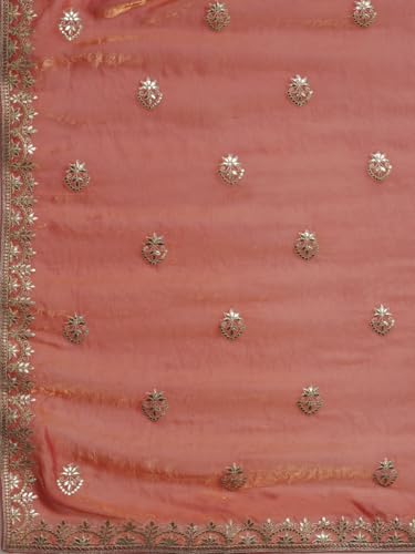 Image of SAREE MALL Women's Satin Silk Embroidered Saree With Unstitched Blouse (KRIYNS4001 KH Parent)
