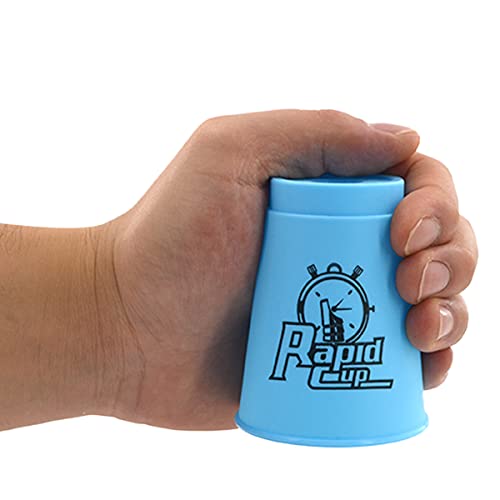 Erlsig 12 Pack Stacking Cups, M Size Quick Stack Cups Set Speed Training Game For Travel Party Challenge Competition, Blue #TOP7