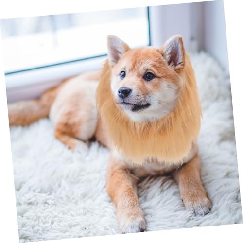 Disfraz de peluca León para perro grande Yardwe marrón miniatura 6