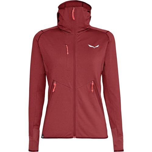 SALEWA Donna Agner Hybrid Hoodie giacca, dark olive melange, M