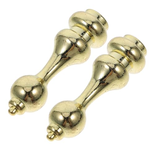 BUGUUYO 2 Stück Weinschrank Geländerverbinder Metall Schutzgeländer Möbel Zubehör Goldfarben Einfache Montage Vielseitig Einsetzbar für Wein Glaswagen Dekorative und Flexible Designlösung